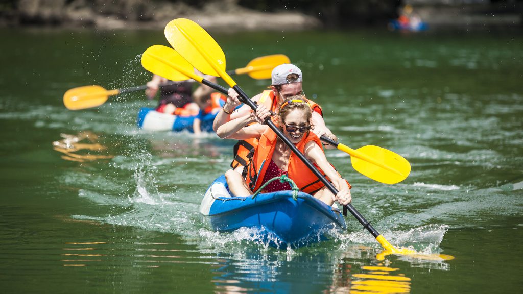 Kayaking in Halong Bay